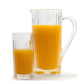 Crystal Glass Ribbed Drinking Beverage Water Glasses